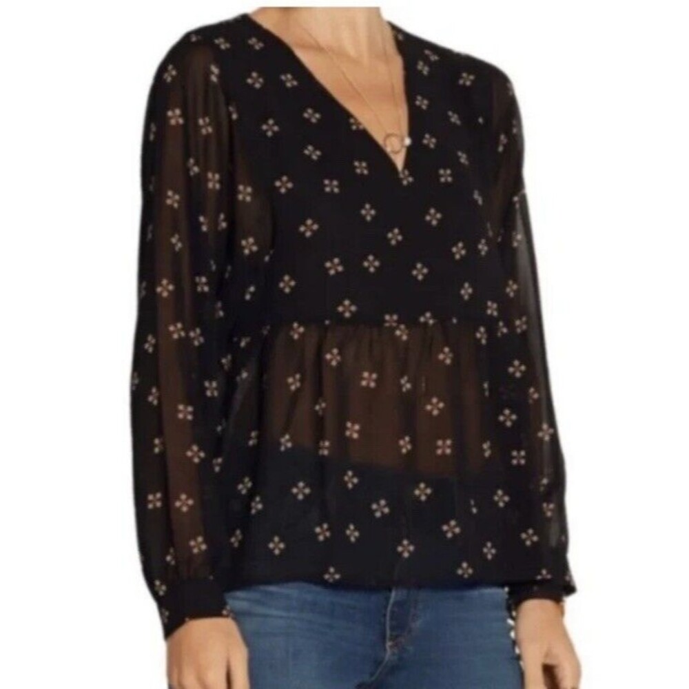 Maje -Leona Foulard Print Blouse Sz 1 Sm
